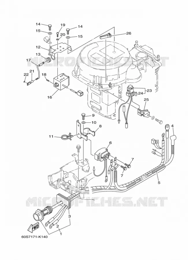ELECTRISCH 3 Yamaha OUTBOARD ENGINES 8hp (5.9kW) 2012 FT8  FT8DEX