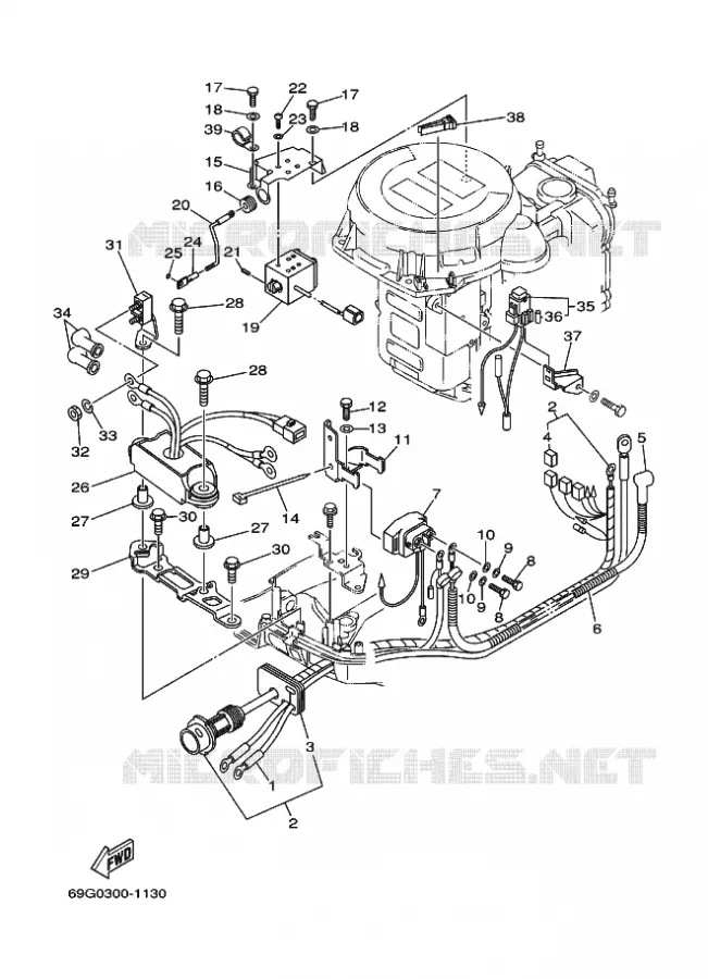 ELECTRISCH 2 Yamaha OUTBOARD ENGINES 8hp (5.9kW) 2002 FT8  FT8D
