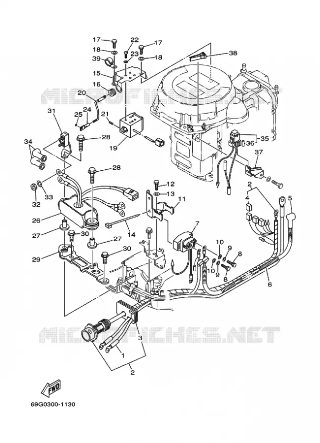 ELECTRISCH 2 Yamaha OUTBOARD ENGINES 8hp (5.9kW) 2001 FT8  FT8D