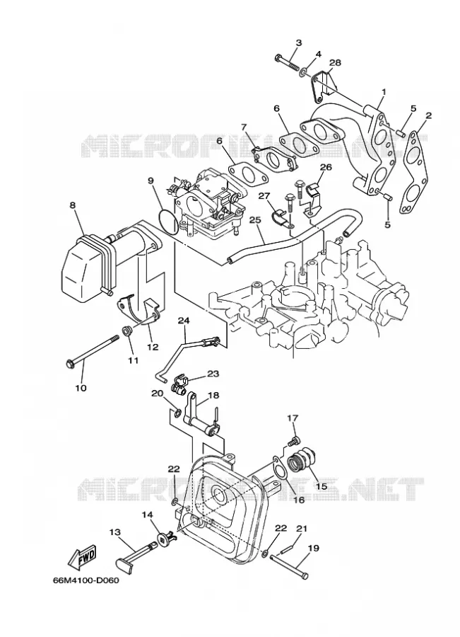 INLAAT Yamaha OUTBOARD ENGINES 9.9hp (7.3kW) 2007 FT9.9  FT9.9D