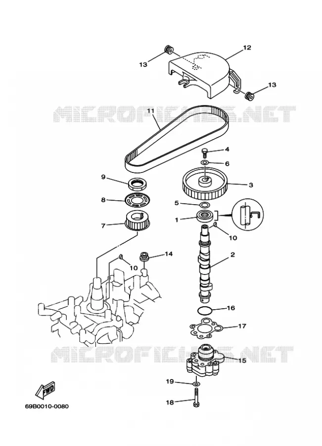 OLIEPOMP Yamaha OUTBOARD ENGINES 9.9hp (7.3kW) 2000 FT9.9  FT9.9D