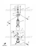 STARTMOTOR voor Yamaha FT9.9D 4 Stroke High Thrust, Electric Start, Manual Tilt, Tiller Handle 1999