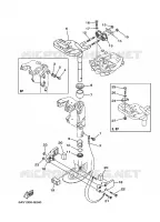 HOUDER 3 voor Yamaha FT9.9G High Thrust, Manual Starter, Tiller Handle, Manual Tilt, Shaft 25