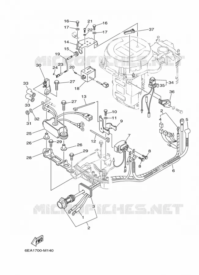 ELECTRISCH 3 Yamaha OUTBOARD ENGINES 9.9hp (7.3kW) 2013 FT9.9  FT9.9LEPL