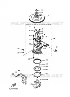 GENERATOR voor Yamaha 20D 2 Stroke, Manual Starter, Tiller Handle, Manual Tilt, Pre-Mixing 2007