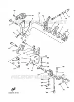 GASBEDIENING 1 voor Yamaha 20D Manual Starter, Tiller Handle, Manual Tilt, Pre-Mixing, Shaft 15