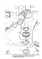 KICKSTART PEDALEN voor Yamaha 20D Manual Starter, Tiller Handle, Manual Tilt, Pre-Mixing, Shaft 15