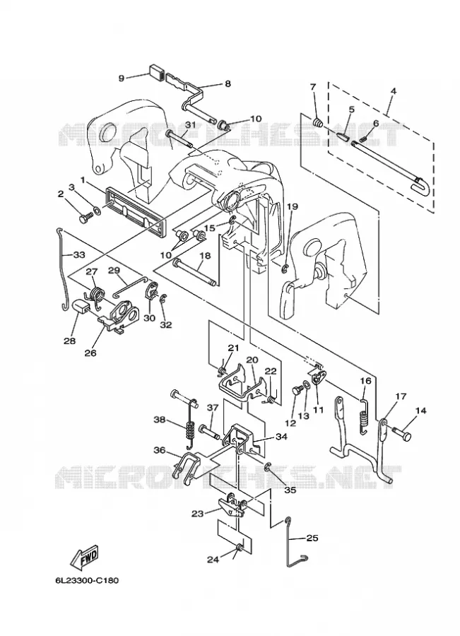 HOUDER 2 Yamaha OUTBOARD ENGINES 20hp (14.7kW) 2004 20  20DMHS