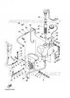 OLIEPOMP voor Yamaha 20M Manual Start, Manual Tilt, Tiller Control, Shaft 15