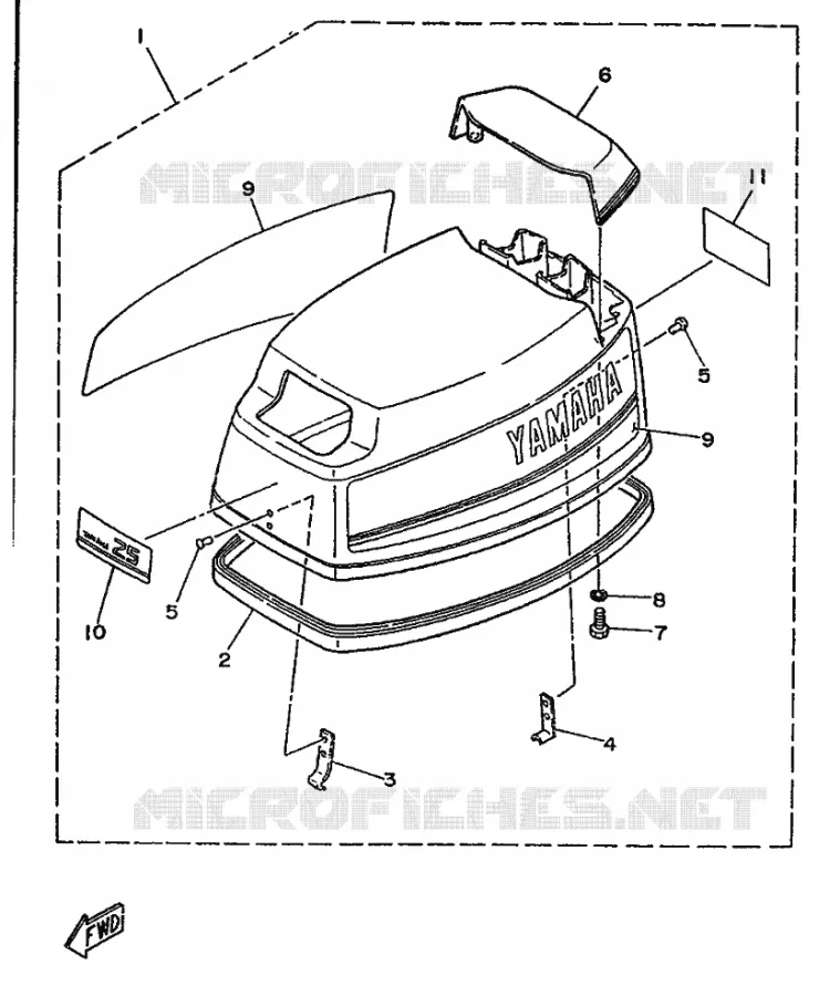 BOVENKAP Yamaha OUTBOARD ENGINES 20hp (14.7kW) 1990 20  20D