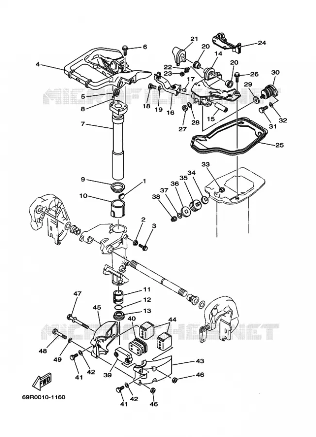 HOUDER 2 Yamaha OUTBOARD ENGINES 25hp (18.4kW) 2002 25  25B