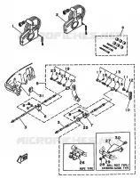 AFSTANDSBEDIENING voor Yamaha 25D 2 Stroke 1987