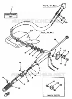 STUUR voor Yamaha 25D 2 Stroke 1987