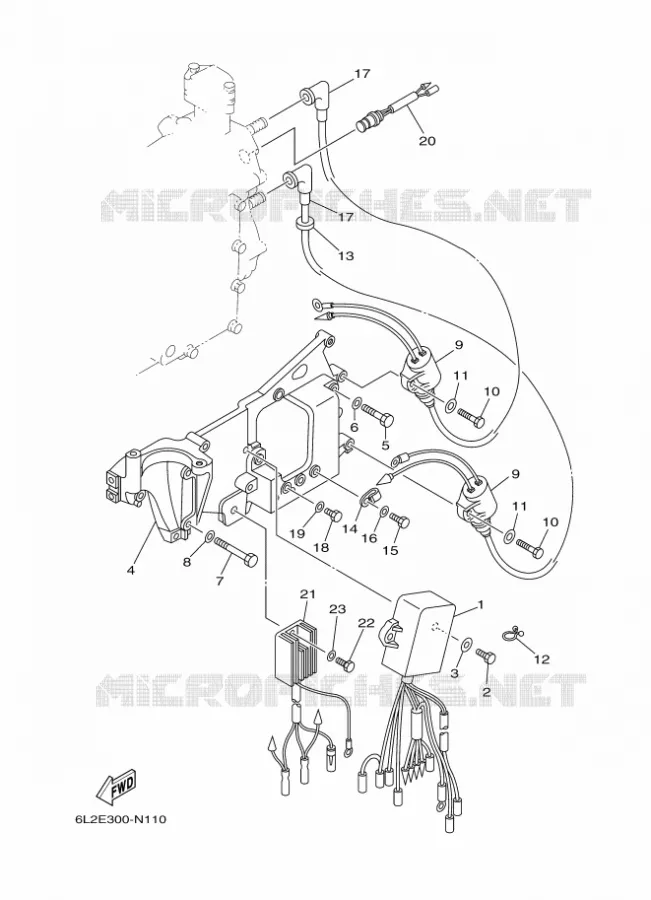 ELECTRISCH  Yamaha OUTBOARD ENGINES 25hp (18.4kW) 2015 25  25NMHOS