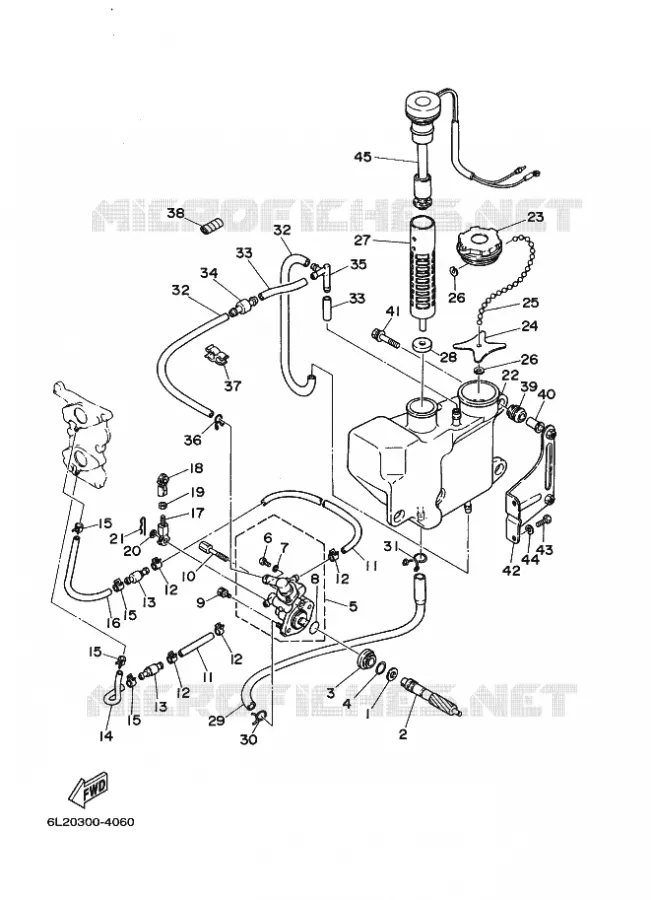 OLIEPOMP Yamaha OUTBOARD ENGINES 25hp (18.4kW) 2007 25  25N