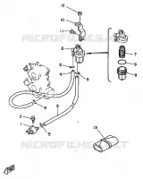 BENZINE TANK voor Yamaha 25N 2 Stroke, 3 Cylinder 1998