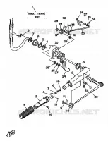 STUUR voor Yamaha 25N 2 Stroke, 3 Cylinder 1994