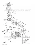 INLAAT voor Yamaha 3A Manual Starter, Tiller Handle, Manual Tilt 1999