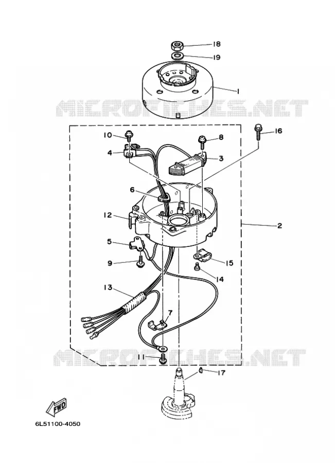 DYNAMO Yamaha OUTBOARD ENGINES 3hp (2.2kW) 1999 3  3A
