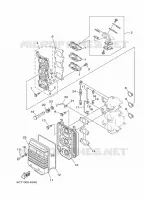 INLAAT voor Yamaha 30D Manual Starter, Tiller Handle, Manual Tilt, Oil injection, Shaft 20