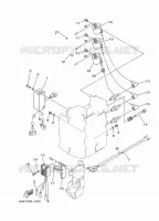 ELECTRISCH 1 voor Yamaha 30D Manual Starter, Tiller Handle, Manual Tilt, Oil injection, Shaft 20