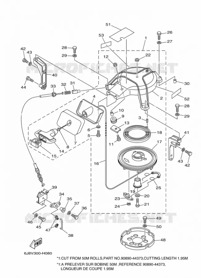 KICKSTART PEDALEN Yamaha OUTBOARD ENGINES 30hp (22.1kW) 2014 30  30DMHOL
