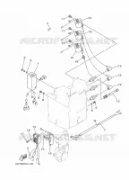 ELECTRISCH  voor Yamaha 30D Manual Starter, Tiller Handle, Manual Tilt, Oil injection, Shaft 20