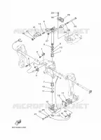 HOUDER 4 voor Yamaha 30D Electric Starter, Remote Control, Power Trim & Tilt, Oil injection, Shaft 20