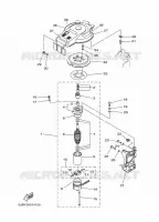STARTMOTOR voor Yamaha 30D Electric Starter, Remote Control, Manual Tilt, Oil injection, Shaft 15
