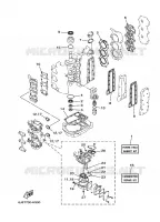 REPARATIESET 1 voor Yamaha 30DM Manual Starter, Tiller Handle, Manual Tilt, Oil injection, Shaft 20