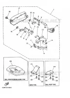 AFSTANDSBEDIENING BESLAG voor Yamaha 30D Manual Starter, Tiller Handle, Manual Tilt, Oil injection, Shaft 20