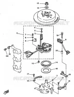 DYNAMO voor Yamaha 30D 2 Stroke, 3 Cylinder 1998