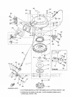 KICKSTART PEDALEN voor Yamaha 30H Electric Starter, Tiller & Remote Control, Manual Tilt, Pre-Mixing, Shaft 15