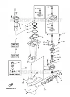 REPARATIESET 2 voor Yamaha 30H Electric Starter, Remote Control, Manual Tilt, Pre-Mixing, Shaft 20