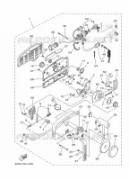 AFSTANDSBEDIENING voor Yamaha 30H Manual choke, Remote Control, Manual Tilt, Pre-Mixing, Shaft 20