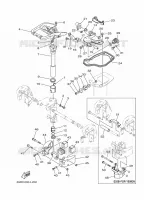 HOUDER 2 voor Yamaha 30H Manual choke, Remote Control, Manual Tilt, Pre-Mixing, Shaft 20