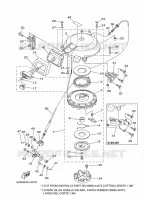 KICKSTART PEDALEN voor Yamaha 30H Manual choke, Remote Control, Manual Tilt, Pre-Mixing, Shaft 20