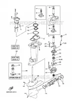 REPARATIESET 2 voor Yamaha 30H Manual choke, Remote Control, Manual Tilt, Pre-Mixing, Shaft 20