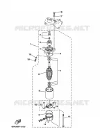 STARTMOTOR voor Yamaha 30H Manual choke, Remote Control, Manual Tilt, Pre-Mixing, Shaft 20