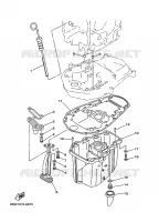 OIL PAN voor Yamaha F20A Electric Starter, Remote Control, Manual Tilt, Shaft 15