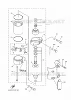 STARTMOTOR voor Yamaha F20L Manual Starter, Tiller Handle, Manual Tilt, Shaft 20