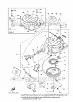 KICKSTART PEDALEN voor Yamaha F20L Electric Starter, Tiller Handle, Manual Tilt, Shaft 20