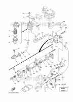 BENZINE TANK voor Yamaha F20S Electric Starter, Remote Control, Manual Tilt, Shaft 15