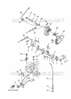 GASBEDIENING 2 voor Yamaha F20S Electric Starter, Remote Control, Manual Tilt, Shaft 15