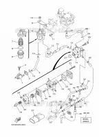 BENZINE TANK voor Yamaha F20L Electric Starter, Remote Control, Manual Tilt, Shaft 20