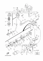 BENZINE TANK voor Yamaha F20L Electric Starter, Remote Control, Power Trim & Tilt, Shaft 20