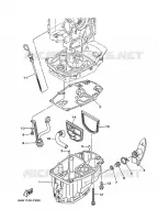 OIL PAN voor Yamaha F20B Electric Starter, Remote Control, Power Tilt, Shaft 15