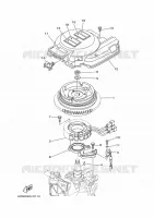 DYNAMO voor Yamaha F20D Electric start, Remote Control, Power Trim & Tilt, Shaft 20