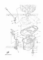 VENTILATEUR D'HUILE voor Yamaha F20D Electric start, Remote Control, Power Trim & Tilt, Shaft 20