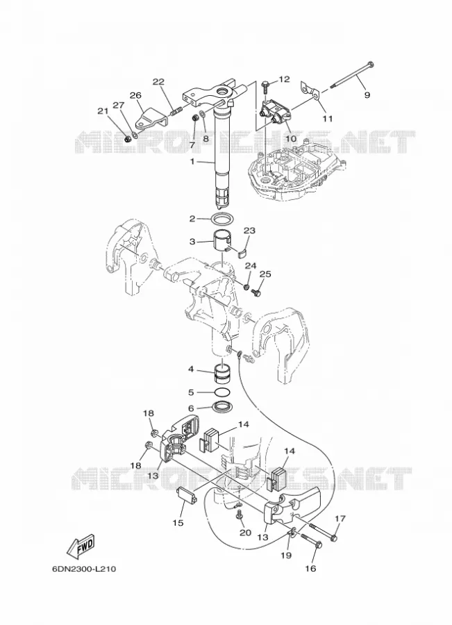 HOUDER 2 Yamaha OUTBOARD ENGINES 20hp (14.7kW) 2012 F20  F20DETL